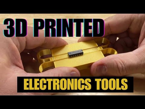 3 - Useful 3d Printed Diy Electronics Tools - One Clear Winner