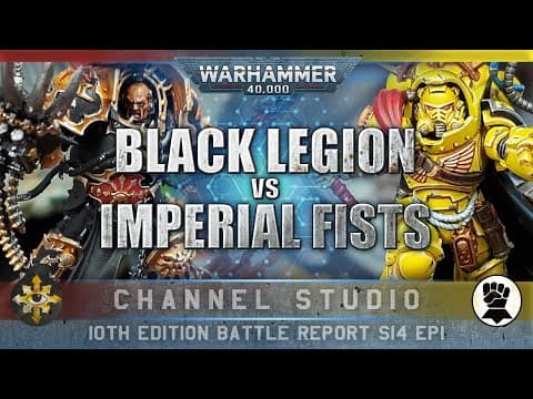 Imperial Fists Space Marines Vs Black Legion Warhammer 40k Battle Report 10th Edition 2000pts