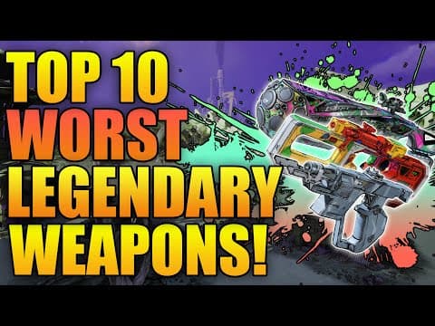 Borderlands 4 | Top 10 Worst Legendary Weapons - Avoid These Guns!