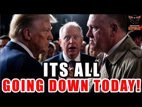 It Is All Going Down Today! Tom Homan And Trump Have Big Plans For Tim Walz!