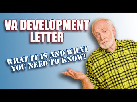 What Is A Va Development Letter?