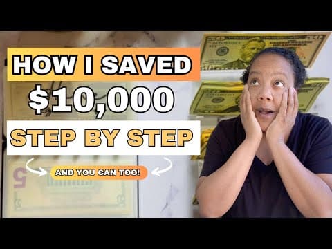 How I Finally Saved $10,000 | You Need This Breakdown +free Savings Tracker #budgeting #savingmoney