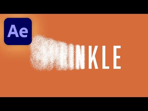 Text To Particles In After Effects