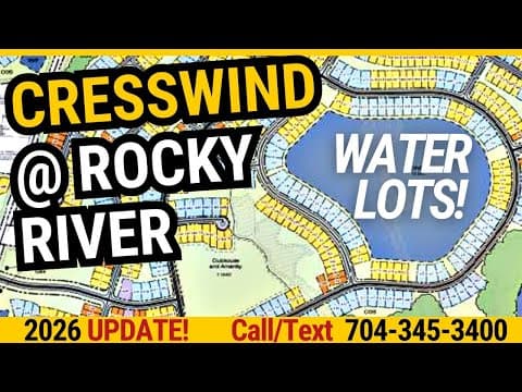 New 55+ Homes Cresswind at Rocky River Near Charlotte