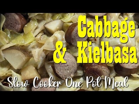 Slow Cooker Cabbage & Kielbasa