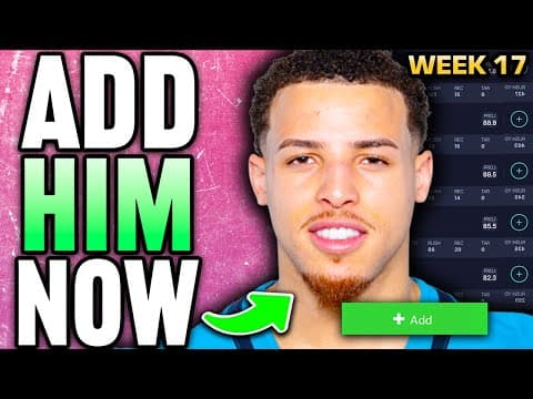 It All Comes Down To This (week 17 Waiver Wire)