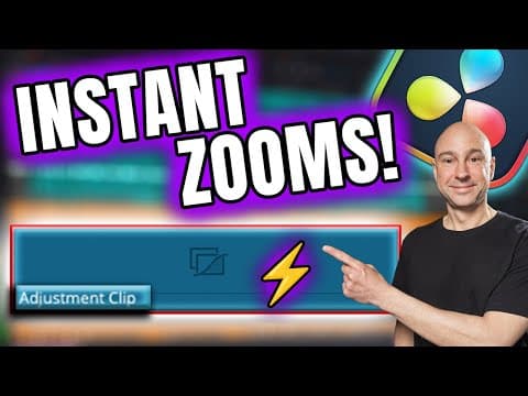 🥇 Davinci Resolve 20 Quick Tip: Save Adjustment Clips For Faster Zooms & Motion