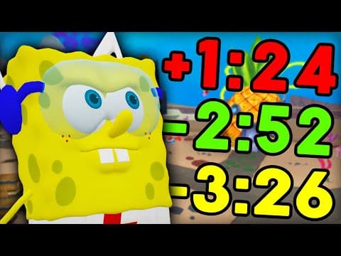 1 Month Vs 9 Years Of Spongebob Speedrunning - World Record Comparison