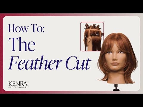How To Do The Hush Cut | Trending Feather Hair Cut Tutorial | Kenra Professional
