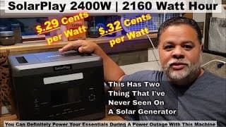 The Lowest Priced Solar Generator I've Seen | 2400 Watt Of Power For Only $699