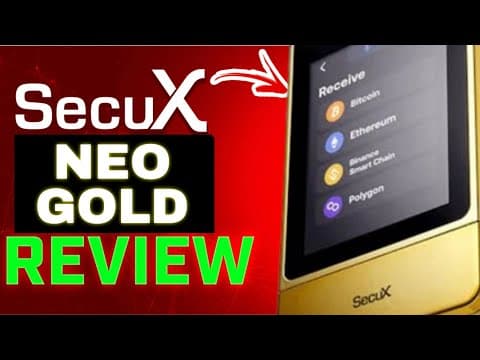 (NEW) SecuX Neo Gold Crypto Hardware Wallet Review (2024)