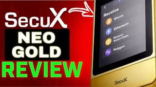 (NEW) SecuX Neo Gold Crypto Hardware Wallet Review (2024)