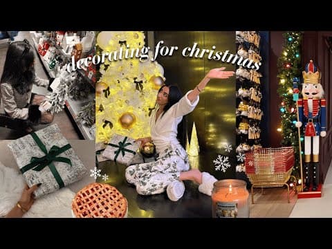 Decorating For Christmas 🎄 Decor Shopping, Baking, Wrapping Gifts & Romanticizing The Winter Season