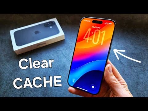 Iphone 17 - How To Clear Cache
