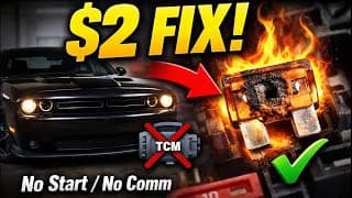 Fixed Without A $1,000+ Scan Tool! Dodge Challenger No Crank / No Comm With Tcm!