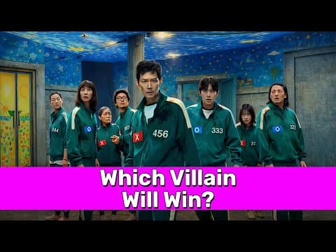 100 Animation Villains Play Squid Game (who Will Win?)