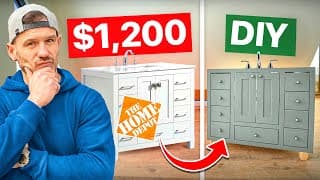 I Built An Expensive Home Depot Vanity For $300