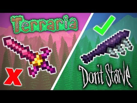 Terraria But I Can Only Use Weapons From Other Games!