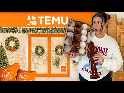 I Bought Everything Christmas On Temu For 2025… And Wow 😳🎄