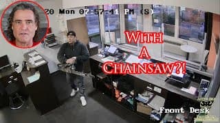 Police Forced To Stop Man Who Attacked Motel With Chainsaw
