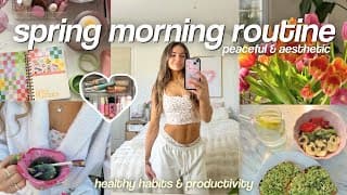 7am Spring Morning Routine 🌱 Healthy Habits, Yoga, & Skincare