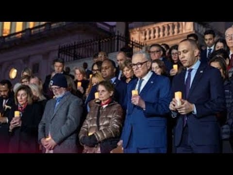 Democrats Hold A Candlelight Vigil On The 5th Anniversary Of J6. So Fake!