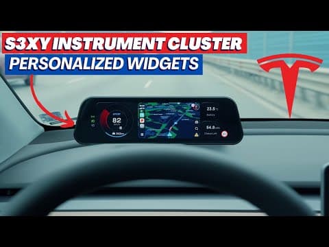New Tesla S3xy Dash: The Mother Of All Model 3/y Displays (finally, Car Play & Widgets!)