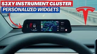 New Tesla S3xy Dash: The Mother Of All Model 3/y Displays (finally, Car Play & Widgets!)