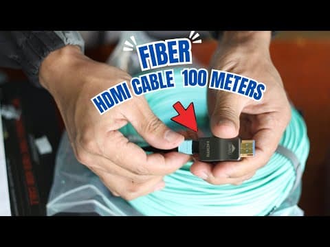 I Tested The 100m Fiber Hdmi Cable And Here's What Happened!