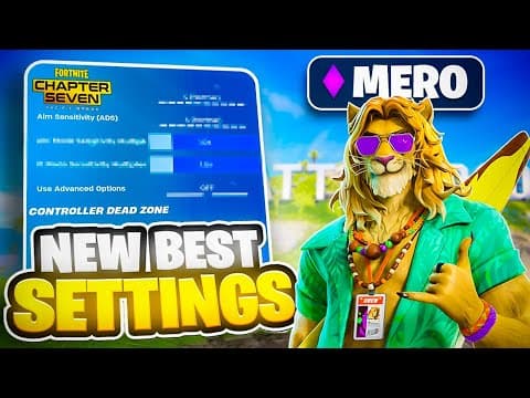 *new* Best Controller Settings For Fortnite Chapter 7! (ps4/ps5/xbox/pc)