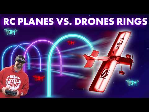 Fpv Plane Vs 200 Light Show Drones - Can We Make History?