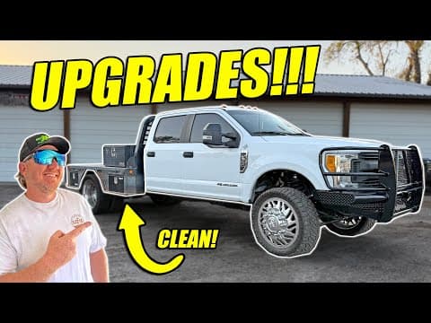 This Thing Looks Great!!! Our Cheap $5,000 Powerstroke F350 Gets Some Major Flatbed Upgrades!!!