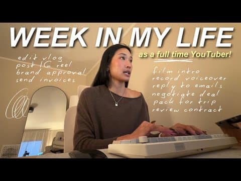 Week In My Life As A Full Time Creator 💻✨ Self-employed And Being My Own Editor + Manager!