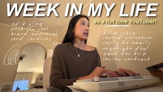 Week In My Life As A Full Time Creator 💻✨ Self-employed And Being My Own Editor + Manager!