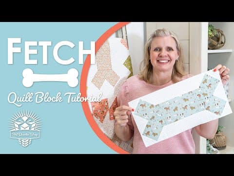 🐶 Quilts For The Pups We Love! 🐶 Fetch By It's Sew Emma 🦴 Easy Beginner Fat Quarter Friendly Quilt