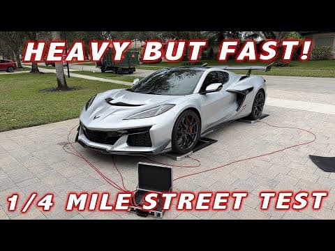 Zr1 Real World Weight * 1/4 Mile Street Test * Drag Racing Previews!