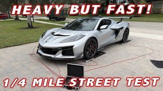 Zr1 Real World Weight * 1/4 Mile Street Test * Drag Racing Previews!