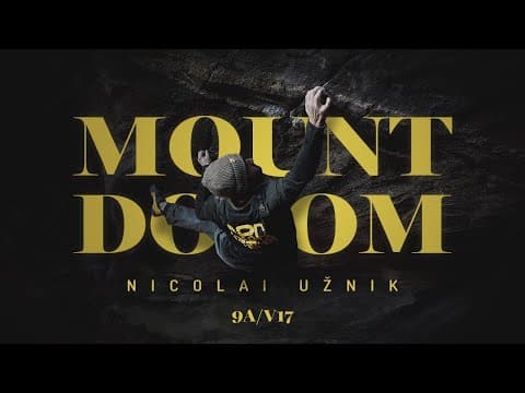 Nicolai Užnik - Mount Doom - 9a/v17 (first Ascent)