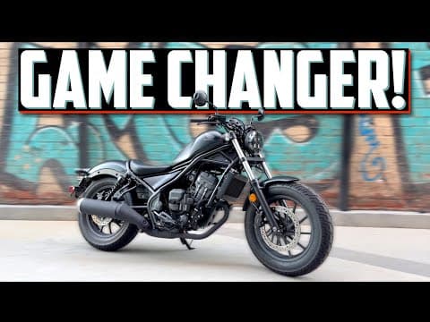 His Honda Rebel 300 E-clutch Is The Easiest Motorcycle I've Ridden...ever!