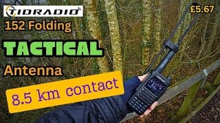 Tidradio 152 Foldable Antenna. My Longest Pmr Contact Ever ! #radio