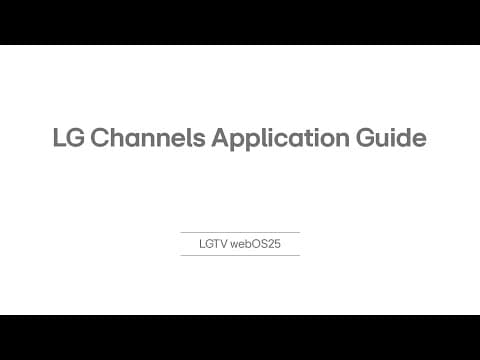 Tv_hindi_webos25_lg Channels Application Guide | Lg India