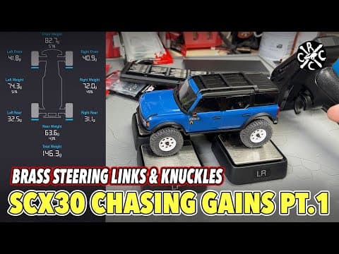 Scx30 Chasing Gains Pt. 1: Injora Brass Steering Links & Knuckles
