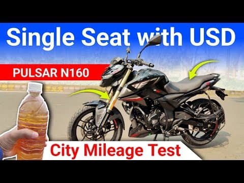 Bajaj Pulsar N160 Single Seat Mileage Test ⛽ | Bajaj Pulsar N160 Mileage Test 2026 | Gear Update