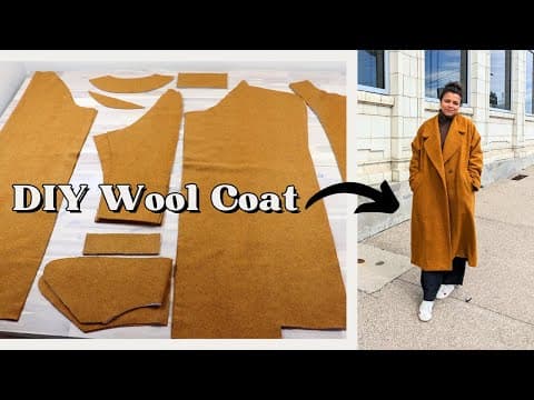 Sewing An Entire Wool Coat + Tips For Best Results!