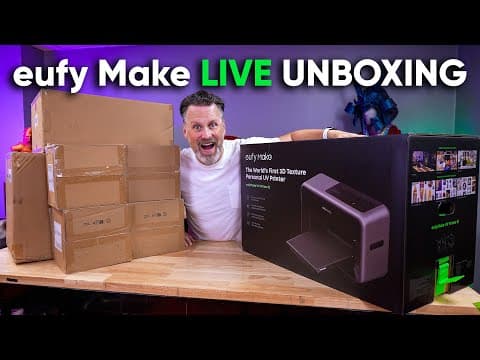 Eufy Make E1 Uv Printer Live Stream Unboxing / Setup!
