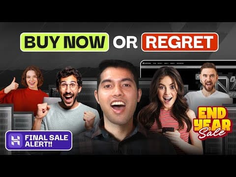 Last Chance Of 2025😨 Hostinger Cyber Week + Black Friday Sale (don’t Miss This)