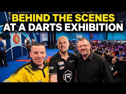 Behind The Scenes At A Darts Exhibition With James Wade, Dave Chisnall, Chris Dobey And Daryl Gurney