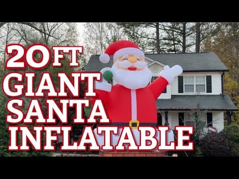 20ft Santa Inflatable Review!