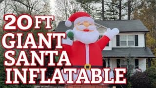 20ft Santa Inflatable Review!