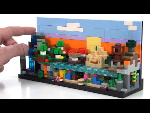 Lego Minecraft Mini-biomes Set Review! Accurate & Immersive On A Tiny Scale #notsponsored 21589